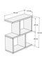 Hanah Home Mesa Auxiliar Pino Atlántico Diseño Escandinavo 45x51.4x17 cm